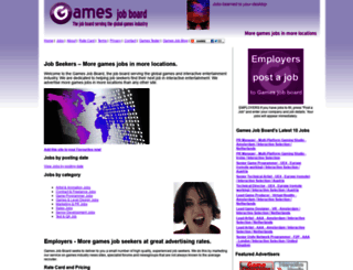 gamesjobboard.com screenshot