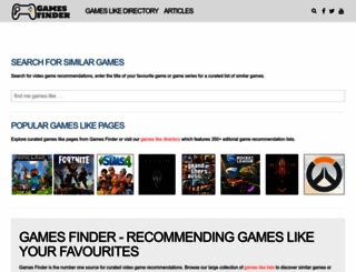 gameslikefinder.com screenshot
