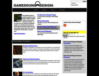 gamesounddesign.com screenshot