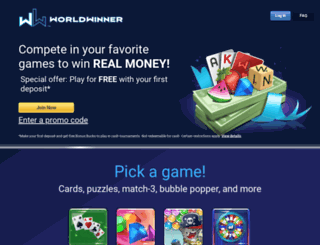 gamesville.worldwinner.com screenshot