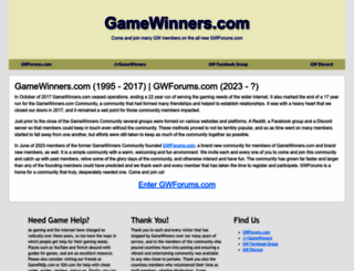 gamewinners.com screenshot