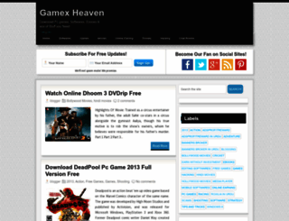 gamexheaven.blogspot.dk screenshot