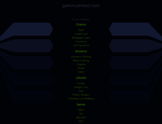 gaminconnect.com screenshot