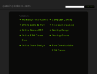 gamingdebate.com screenshot