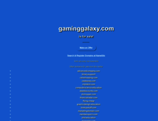 gaminggalaxy.com screenshot
