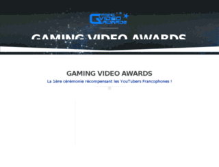 gamingvideoawards.com screenshot