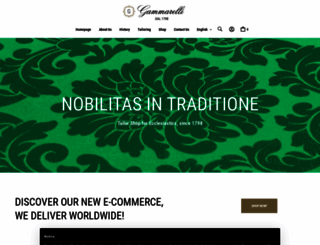 gammarelli.com screenshot