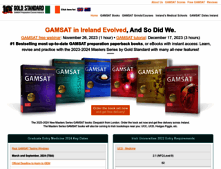 gamsatpreparationcoursesireland.ie screenshot