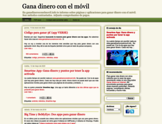 ganadineroconelmovil.info screenshot