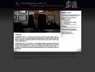 gandersonlaw.com screenshot