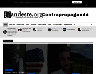 gandeste.org screenshot
