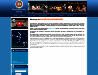 gandhilibrary.org screenshot