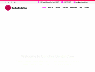gandhisdental.com screenshot