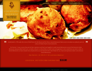 ganeshindianrestaurant.com.au screenshot