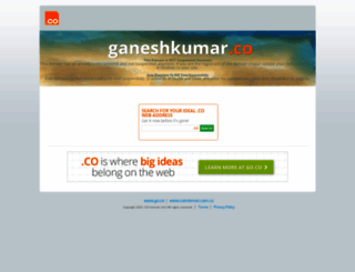 ganeshkumar.co screenshot