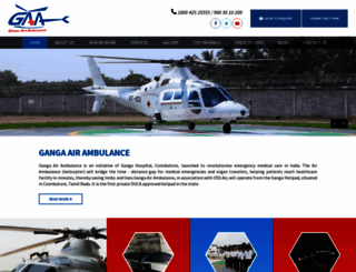 gangaairambulance.com screenshot