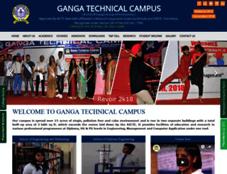 gangatechnicalcampus.com screenshot