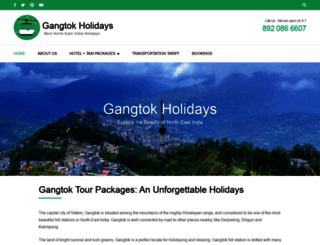 gangtokholidays.com screenshot