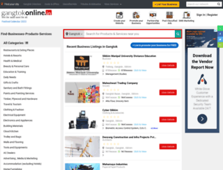 gangtokonline.in screenshot