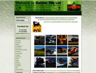 gannonoils.co.uk screenshot