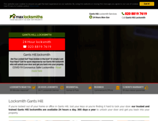 gantshilllocksmiths.co.uk screenshot