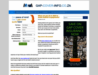 gap-cover-info.co.za screenshot