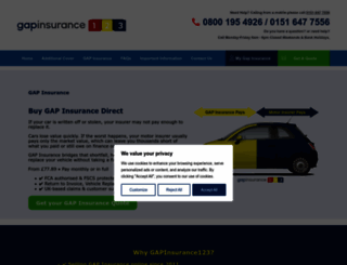 gapinsurance123.co.uk screenshot