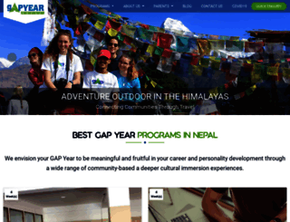 gapyearnepal.com screenshot