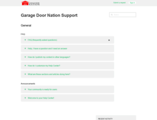 garage.zendesk.com screenshot