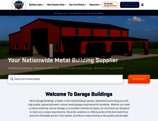 garagebuildings.com screenshot