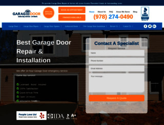 garagedoor24hrs.com screenshot
