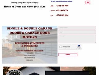 garagedoorgatemotorrepair.co.za screenshot