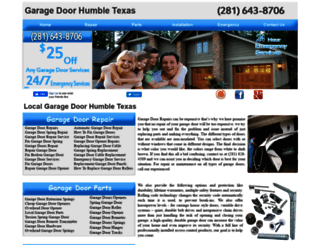 garagedoorhumbletx.com screenshot