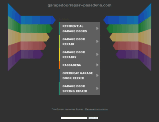 garagedoorrepair--pasadena.com screenshot