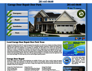 garagedoorrepair-deerpark.com screenshot