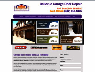 garagedoorrepairbellevuene.com screenshot