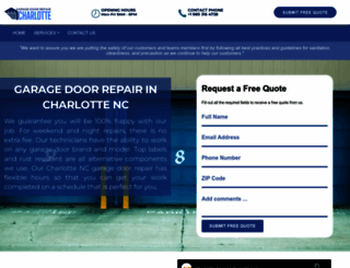 garagedoorrepaircharlottenc.com screenshot