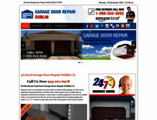 garagedoorrepairdublincal.com screenshot