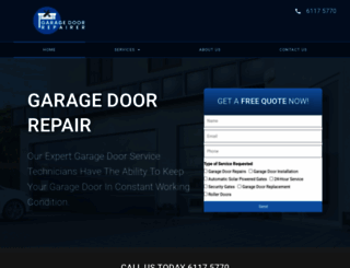 garagedoorrepairer.com.au screenshot