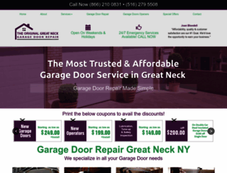 garagedoorrepairgreatneck.com screenshot