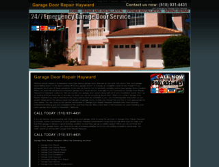 garagedoorrepairhayward.net screenshot