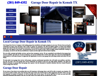 garagedoorrepairkemah.com screenshot