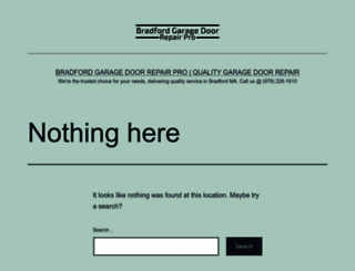 garagedoorrepairnewbedford.com screenshot