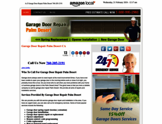 garagedoorrepairpalmdesertcal.com screenshot