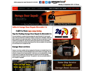 garagedoorrepairriversidecal.com screenshot