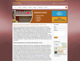 garagedoorrepairsilverspring.com screenshot