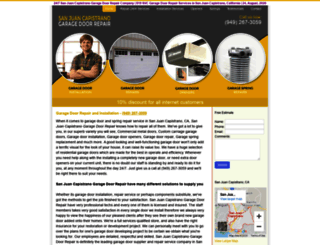 garagedoorrepairsjc.com screenshot