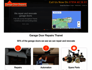 garagedoorrepairsthanet.co.uk screenshot