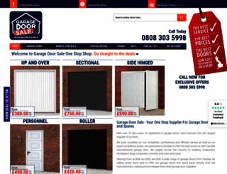 garagedoorsale.co.uk screenshot