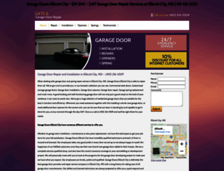 garagedoorsellicottcity.com screenshot